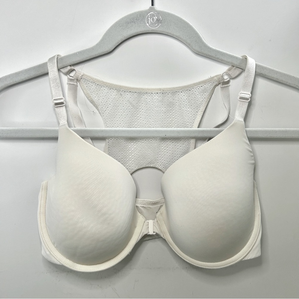 Victoria's Secret T-shirt Lightly Lined Demi Neutral White Bra 34DD